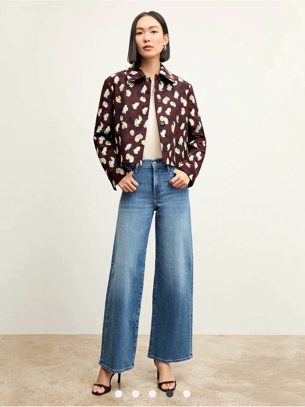 Frame Denim Le Slim Palazzo - High-Rise Wide-Leg Flare Jeans